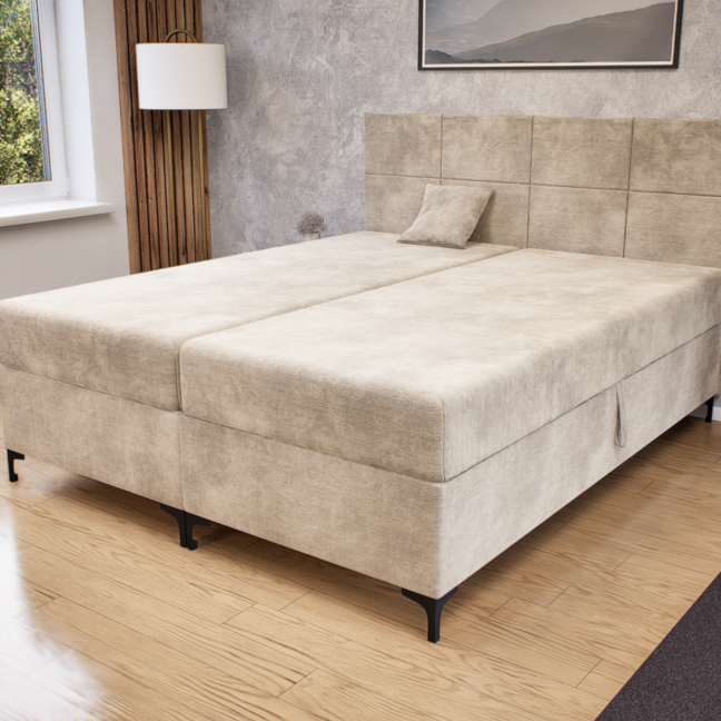Verano Boxspring Franciaágy (Bézs) modern