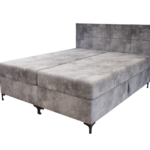 Verano Boxspring Franciaágy (Világosszürke) modern