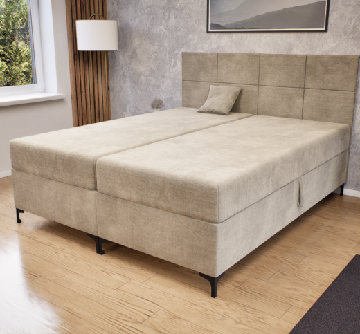 Verano Boxspring Franciaágy (Barna) modern