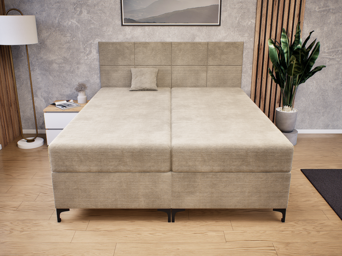 Verano Boxspring Franciaágy (Barna) modern