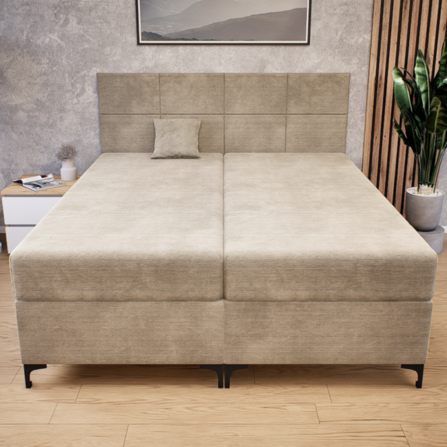 Verano Boxspring Franciaágy (Barna) modern