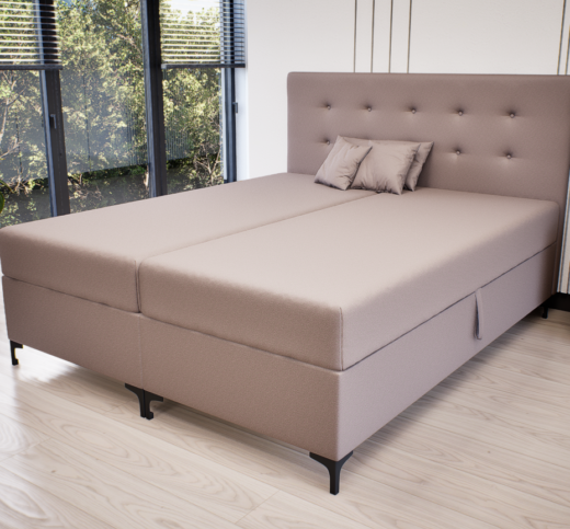 Altivo Boxspring Franciaágy (Barna) modern