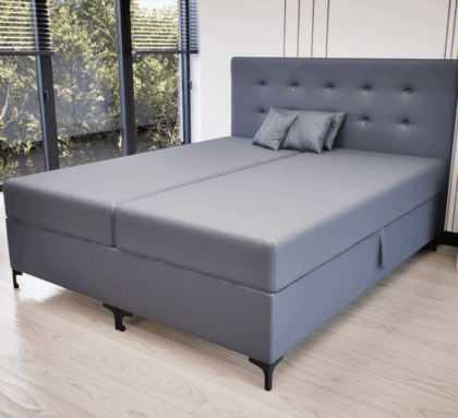 Altivo Boxspring Franciaágy (Sötétszürke) modern