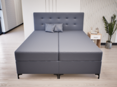 Altivo Boxspring Franciaágy (Sötétszürke) modern