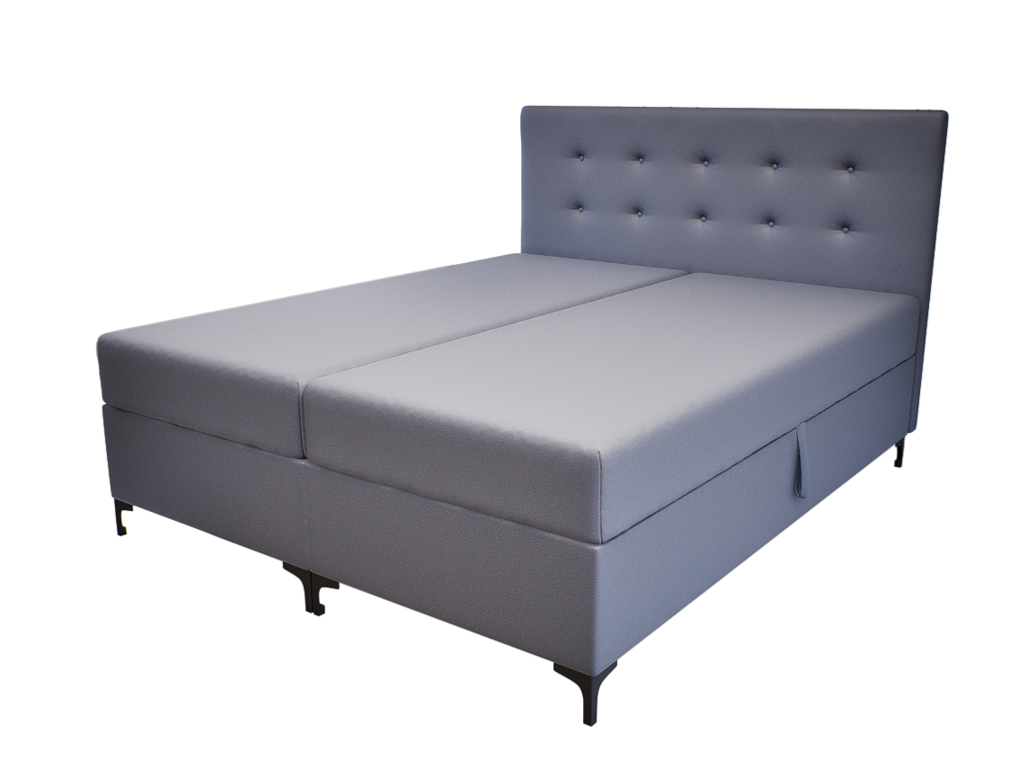 Altivo Boxspring Franciaágy (Sötétszürke) modern