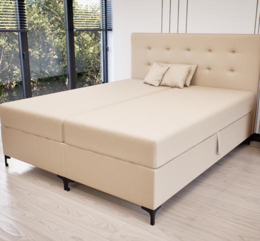 Altivo Boxspring Franciaágy (Bézs) modern