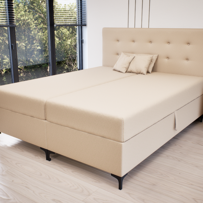 Altivo Boxspring Franciaágy (Bézs) modern