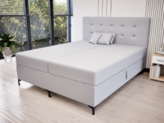 Altivo Boxspring Franciaágy (Világosszürke) modern