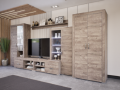 Luxara I. szekrénysor (Gotland) 2 ajtós ruhás elemmel modern