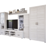 Luxara I. szekrénysor (Hófehér kőris) 2 ajtós ruhás elemmel modern