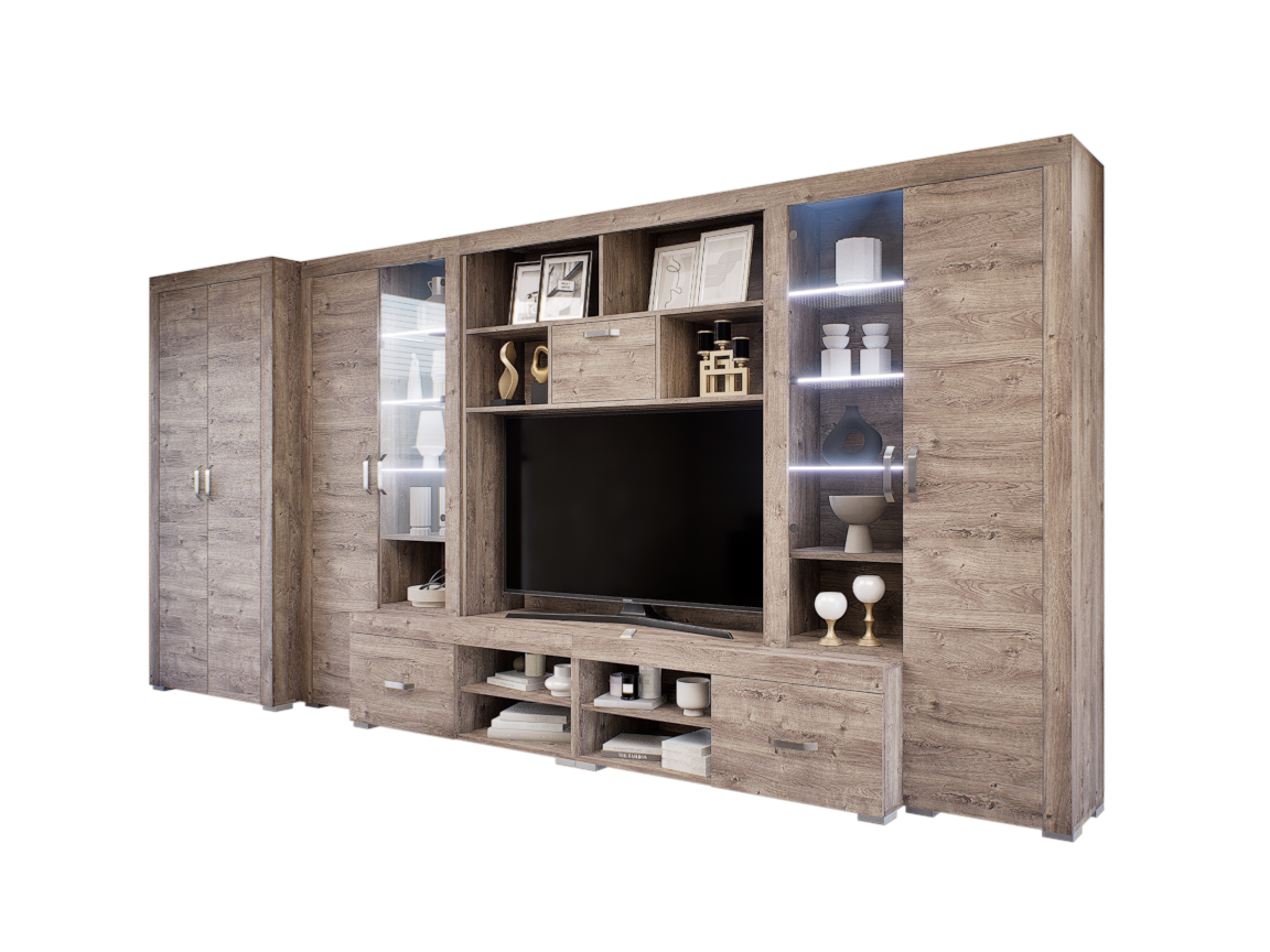 Luxara II. szekrénysor (Gotland) 2 ajtós ruhás elemmel modern