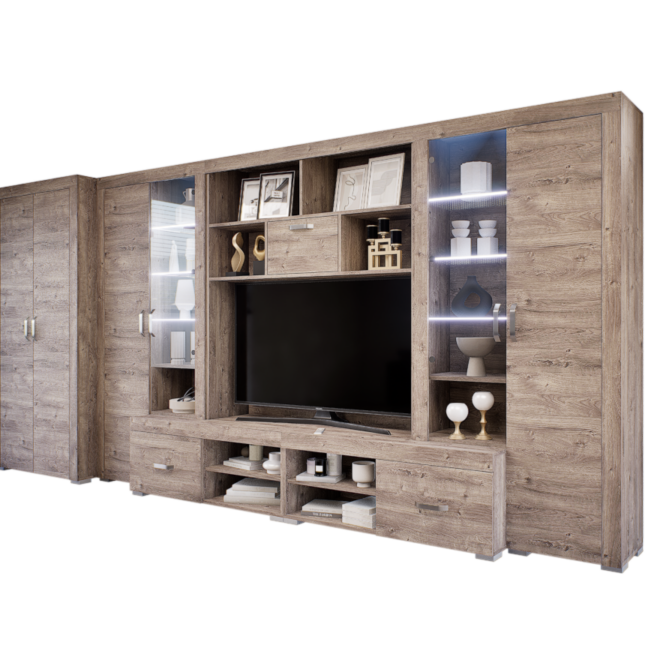 Luxara II. szekrénysor (Gotland) 2 ajtós ruhás elemmel modern