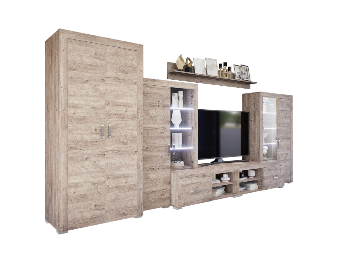 Luxara III. szekrénysor (Gotland) 2 ajtós ruhás elemmel modern
