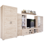 Luxara III. szekrénysor (Fehér Tölgy) 2 ajtós ruhás elemmel modern