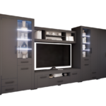 Altis szekrénysor (Antracit) 2 ajtós ruhás elemmel modern