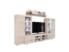 Luxara III. szekrénysor (Fehér Tölgy) modern