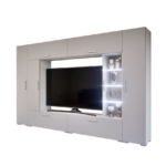 Kaldera szekrénysor (Hófehér kőris-Láva szürke) modern