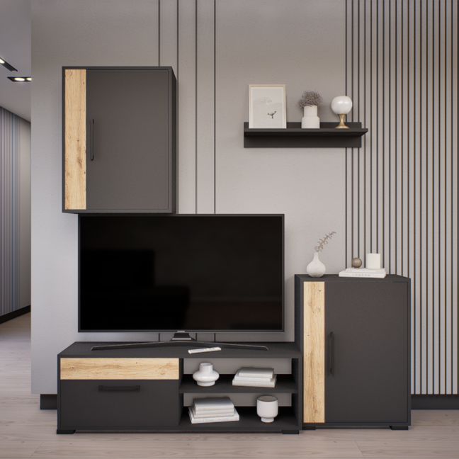 Levora szekrénysor (Antracit-Artisan) modern