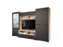Essenza szekrénysor (Sonoma-Antracit) modern