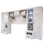 Luxara Áthidalós szekrénysor (Hófehér kőris) modern