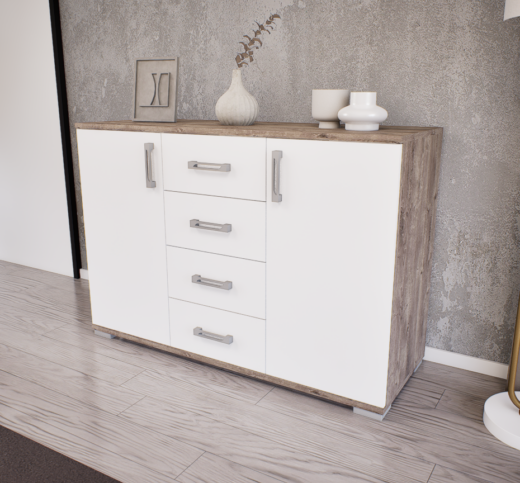 Astera Komód (Gotland-Fehér) modern