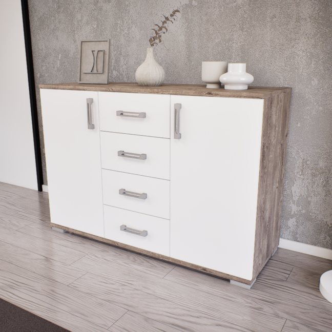 Astera Komód (Gotland-Fehér) modern