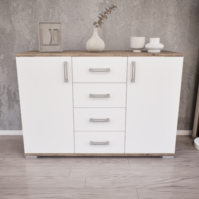 Astera Komód (Gotland-Fehér) modern