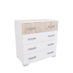 Belario Komód (Fehér-Fehér tölgy) modern