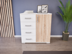 Madera Komód (Fehér-Sonoma) modern