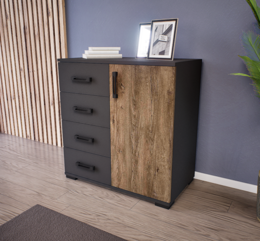 Madera Komód (Antracit-Bolzánó) modern