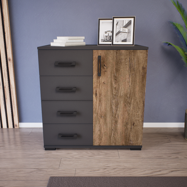 Madera Komód (Antracit-Bolzánó) modern