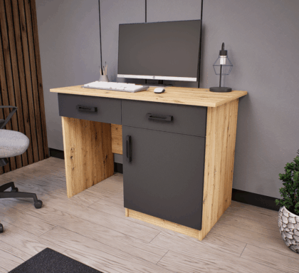 Nexor íróasztal (Artisan-Antracit) modern