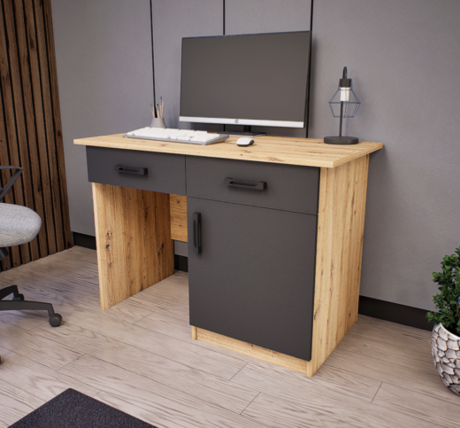 Nexor íróasztal (Artisan-Antracit) modern