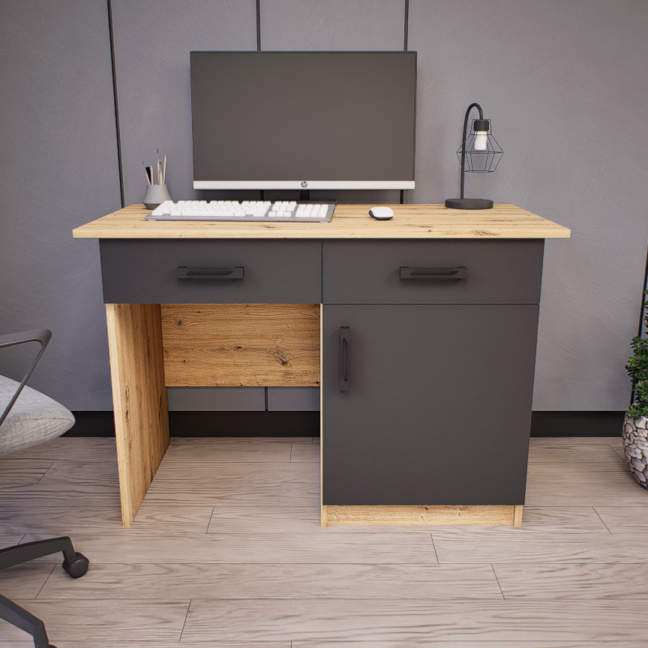 Nexor íróasztal (Artisan-Antracit) modern