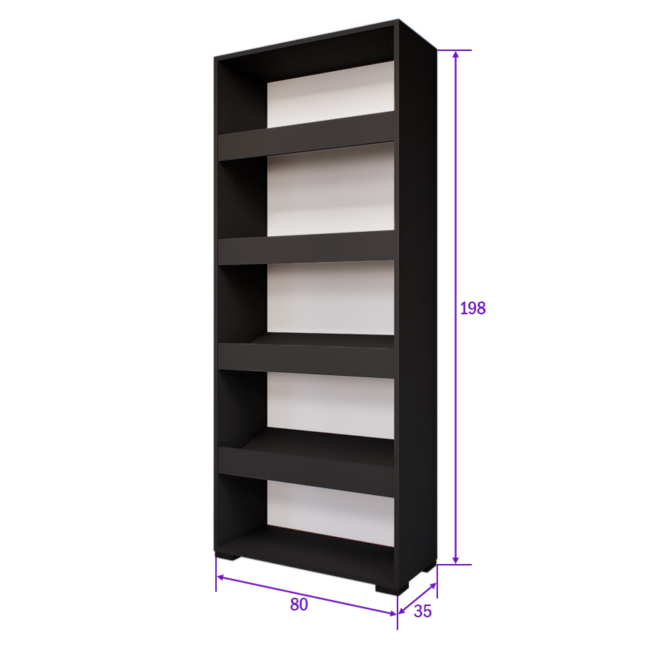 Piedra Cipősszekrény (Antracit) modern