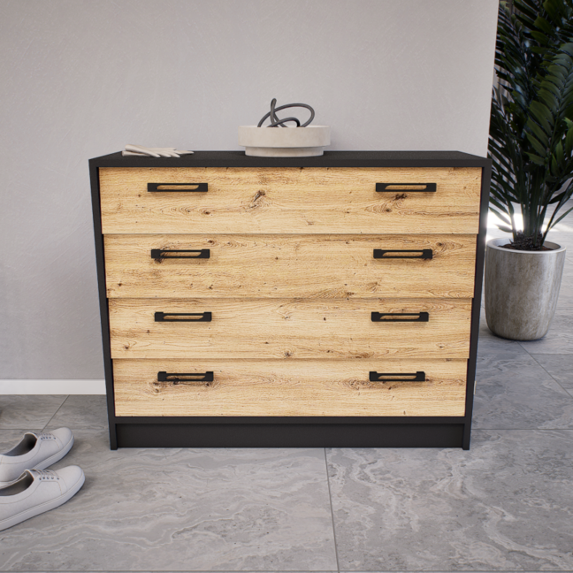 Stepira Cipősszekrény (Antracit-Artisan) modern