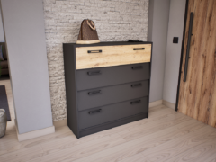 Tacora Cipősszekrény (Antracit-Artisan) modern