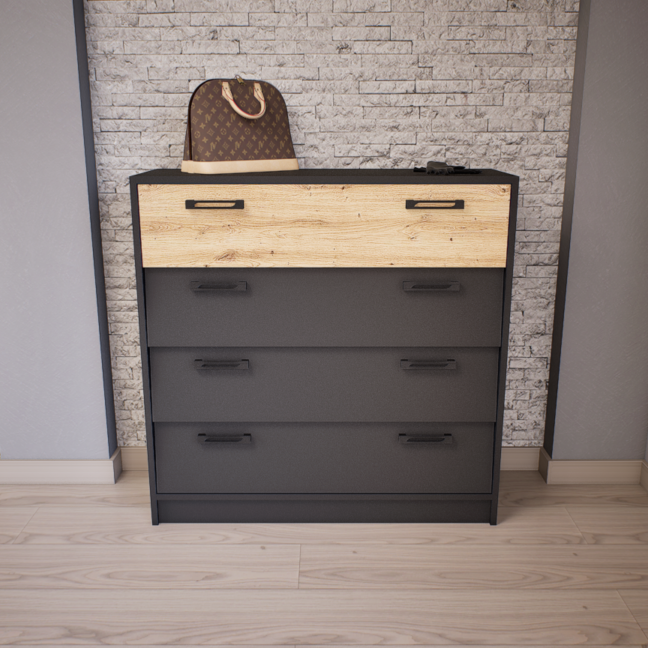 Tacora Cipősszekrény (Antracit-Artisan) modern