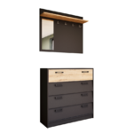 Aurelia Előszoba Garnitúra (Antracit-Artisan) modern