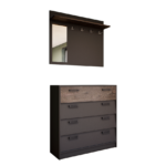 Aurelia Előszoba Garnitúra (Antracit-Concordia) modern