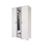 Nuvira Gardrób (Fehér-Láva szürke) modern