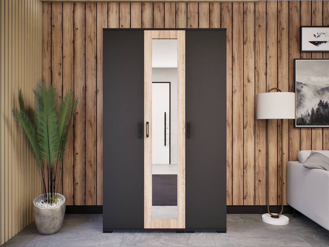 Nuvira Gardrób (Antracit-Sonoma) modern