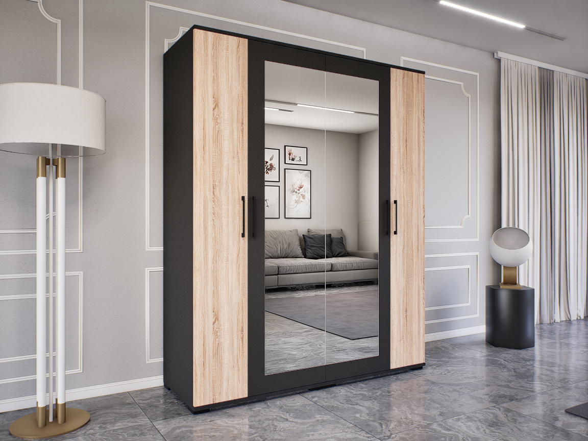 Solario Gardrób (Antracit-Sonoma) modern