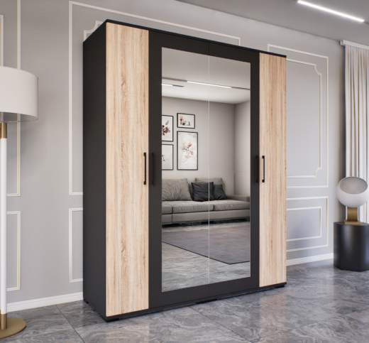Solario Gardrób (Antracit-Sonoma) modern