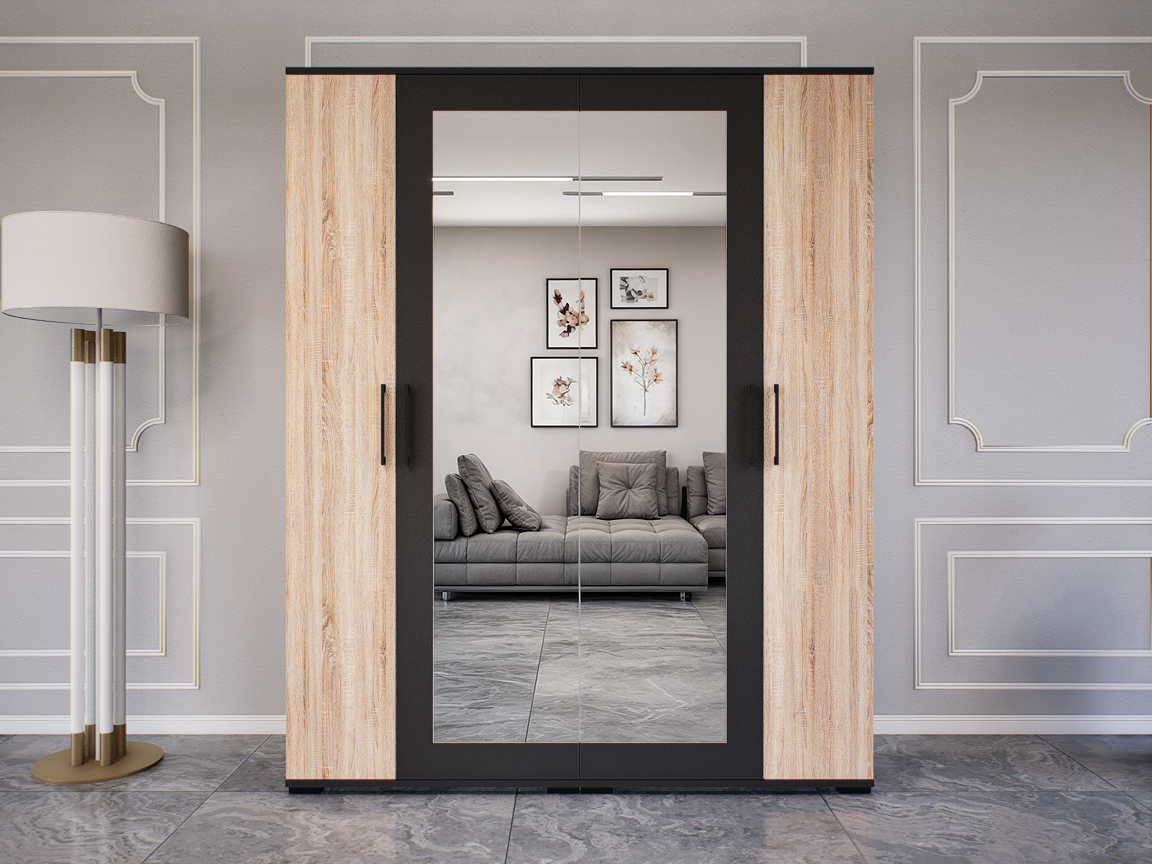 Solario Gardrób (Antracit-Sonoma) modern