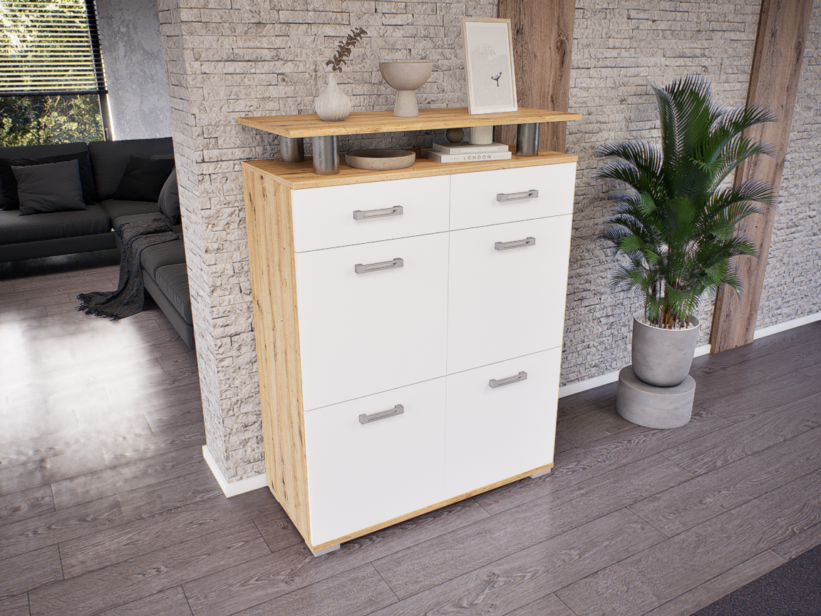 Renova Komód (Artisan-Fehér) modern