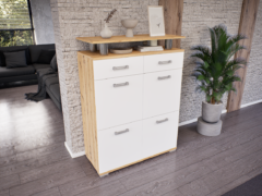 Renova Komód (Artisan-Fehér) modern