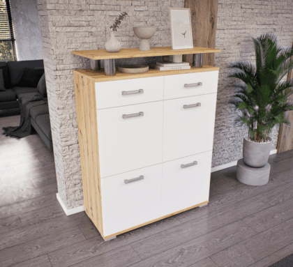 Renova Komód (Artisan-Fehér) modern