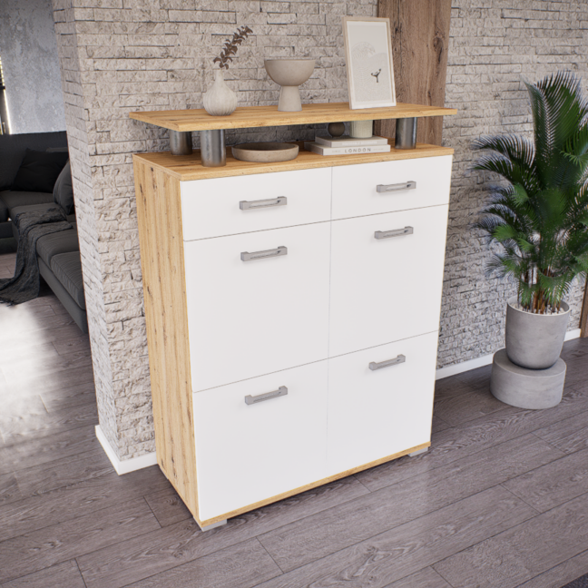 Renova Komód (Artisan-Fehér) modern