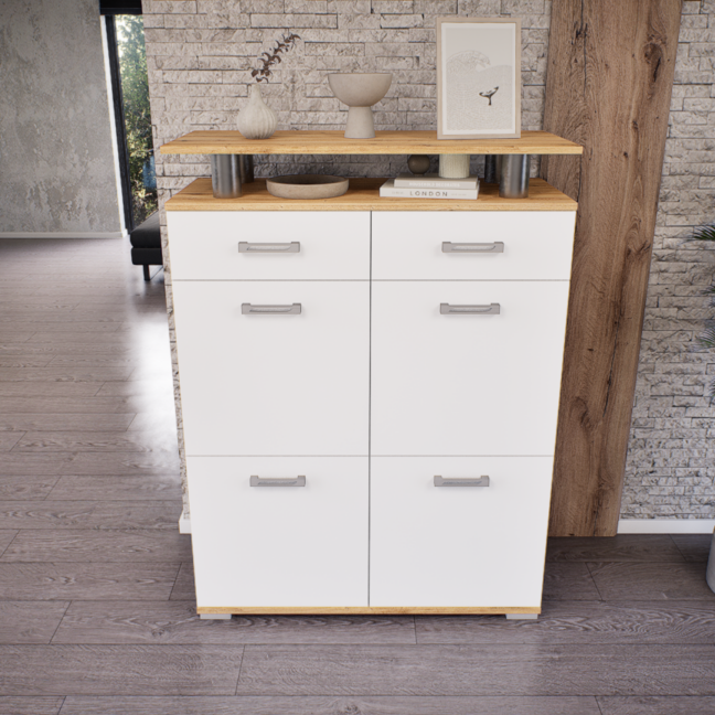 Renova Komód (Artisan-Fehér) modern